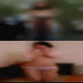 Nude woman masturbating with