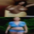 Girl jumpsuit masturbating