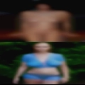 Sexy naked woman forest