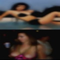 Dark skin horny woman