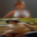 Clean shaved naked woman